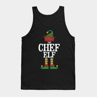 Chef Elf Matching Family Group Christmas Party Pajamas Tank Top